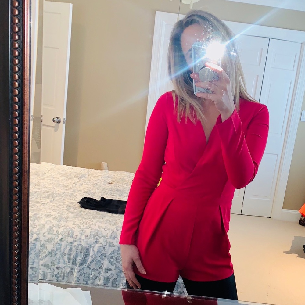 Sexy pink romper